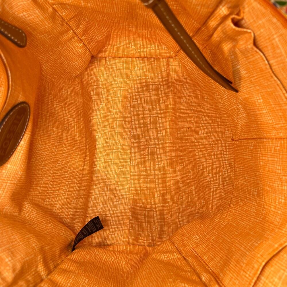 Fossil Geometric Waxed Canvas Shoulder Bag - image 2